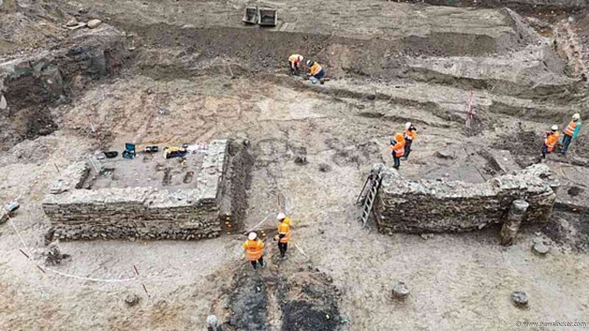 Groot Romeins badhuis blootgelegd bij opgravingen in Nijmegen: buste van wijngod Bacchus en gouden sieraden