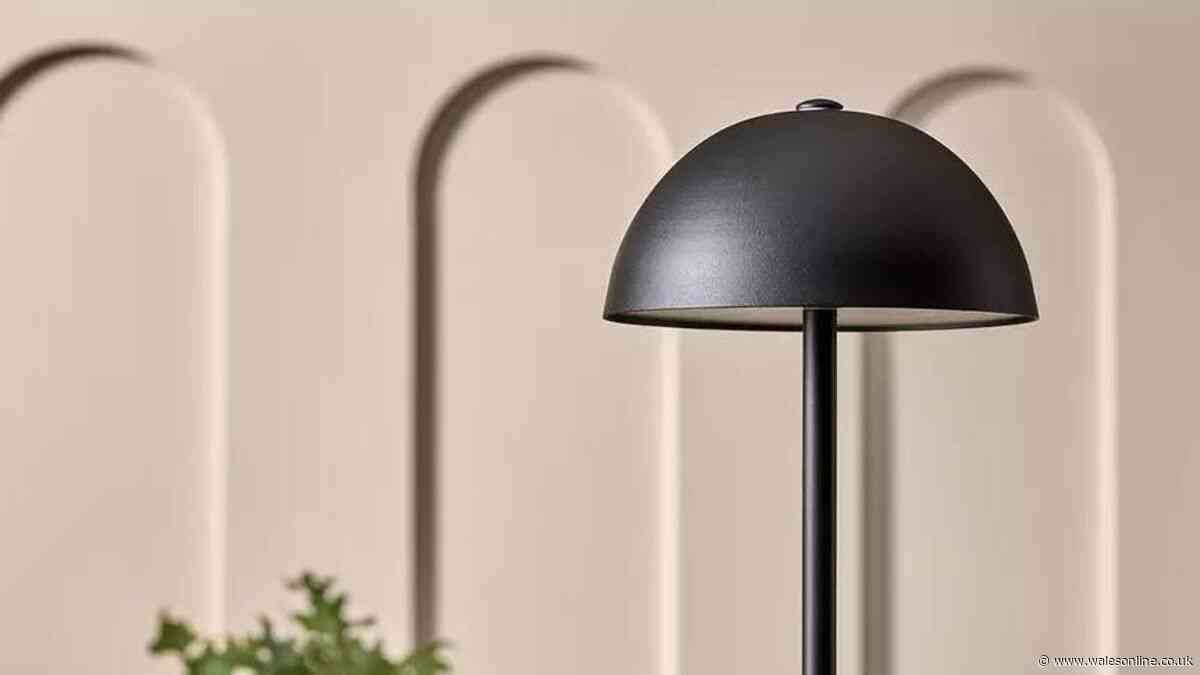 Shoppers can get 'stylish' £20 rechargeable Habitat lamp for free with cashback