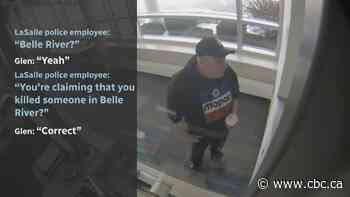 'It sounds crazy': Video shows man on trial for murder turn himself into LaSalle police