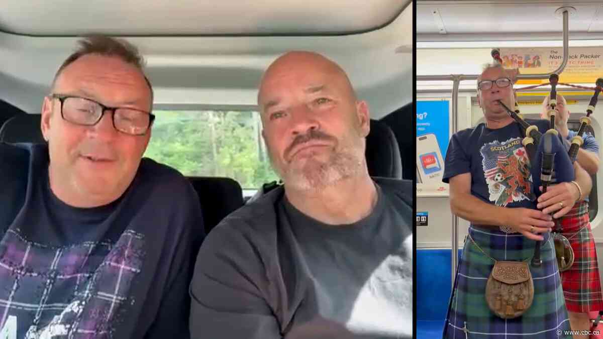 Scottish tourist plays the bagpipes on Toronto subway | The Moment