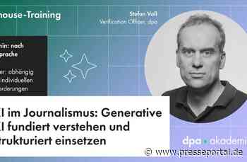 KI im Journalismus - Grundlagen der Generativen KI für Redaktionen