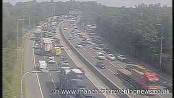 M60 drivers stuck in major traffic delays after five-vehicle crash