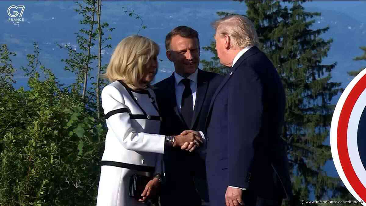 Machtspiel: Händedruck zwischen Trump und Brigitte Macron sorgt für Aufmerksamkeit