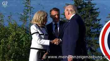 Machtspiel: Händedruck zwischen Trump und Brigitte Macron sorgt für Aufmerksamkeit
