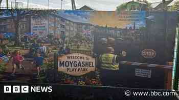 Controversial banner removed by police for second time
