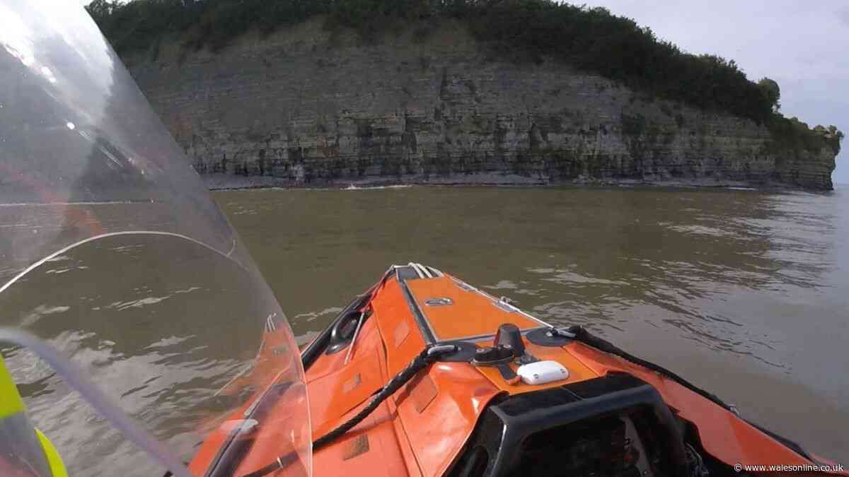 Dramatic rescue as five people cut off by tide