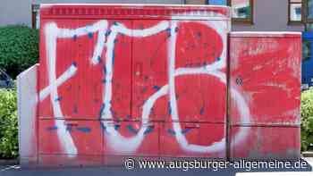 FCB-Sprayer beschmieren vier Stromkästen in Landsberg