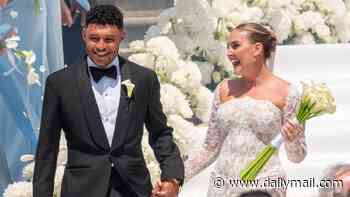 Perrie Edwards tells how she 'cried all day' over wedding drama as she reveals she wore three dresses and partied all night with Little Mix bandmate Leigh-Anne at star-studded Portuguese nuptials
