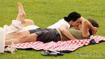 Picknick im Park: Katy Perry und Justin Trudeau lassen die Seele baumeln