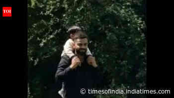 Virat Kohli carries son Akaay on his shoulders during UK outing with Anushka Sharma