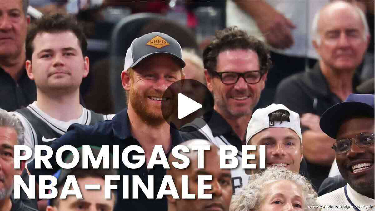 Prinz Harry Video: NBA-Finale – sein Begleiter überrascht alle