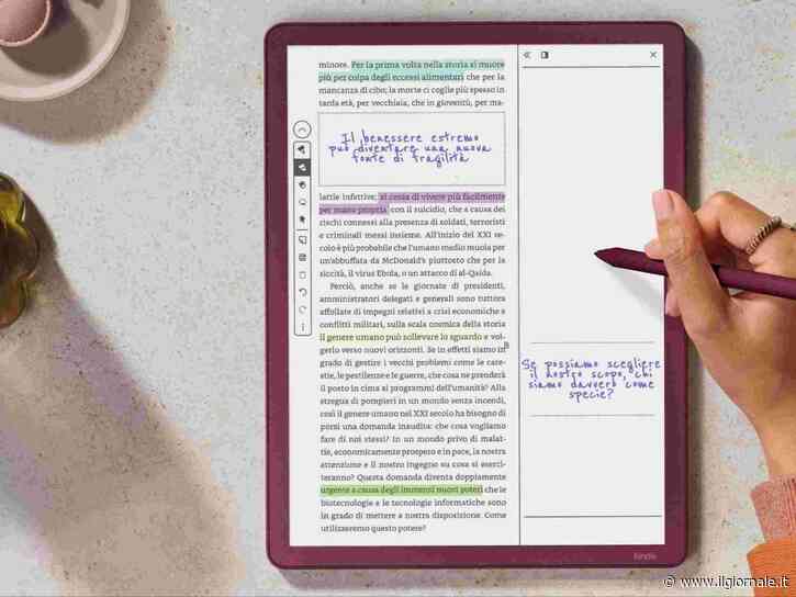 Kindle Scriba, l’e-reader per leggere e scrivere ora è anche a colori