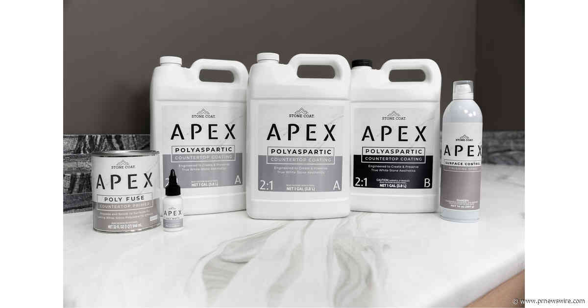 Stone Coat Countertops Announces Upcoming Launch of APEX -- A Breakthrough in Countertop Coating Technology