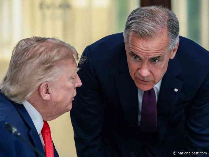 Hot mic at G7 summit catches Carney defending Chinese EV deal to Trump