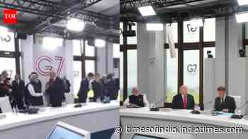 Watch: PM Modi and Donald Trump exchange greetings at G7 Summit ahead of expected talks