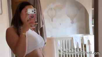 Sophie Kasaei praises her 'absolutely incredible' body as she poses in underwear five days after giving birth to 'miracle' baby boy