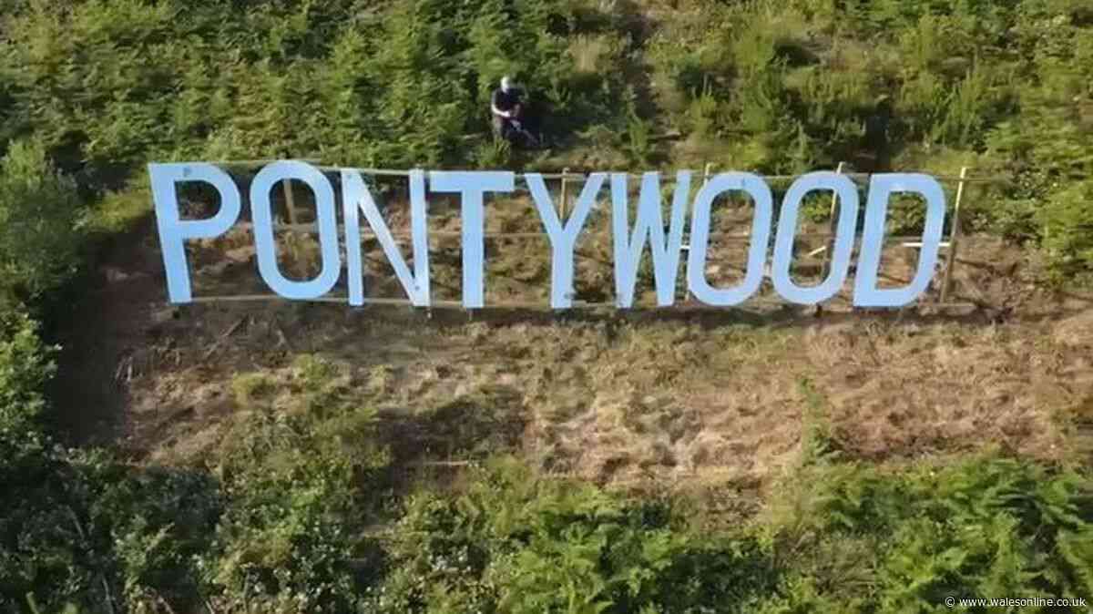 Tiny Welsh village has its own Hollywood sign