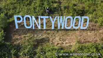 Tiny Welsh village has its own Hollywood sign