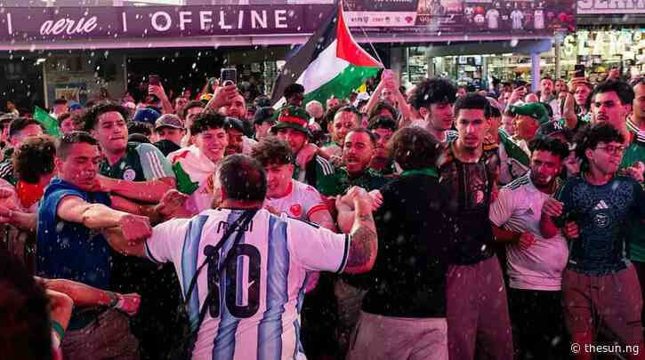 World Cup: Chaos as Algeria, Argentina fans clash in New York