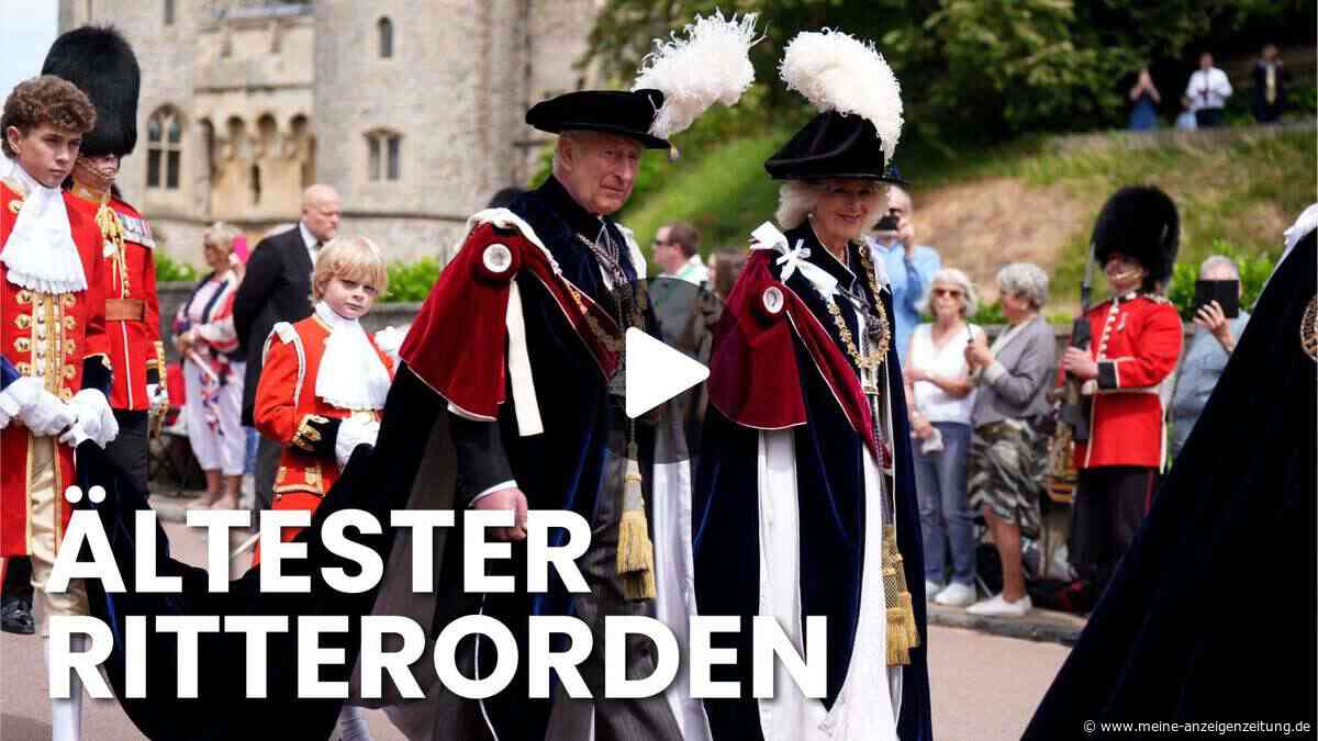 Jahrhundertealte Zeremonie: König Charles ehrt neue Ritter in Schloss Windsor