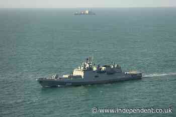 Russian warship fires warning shot at yacht that came near it in English Channel
