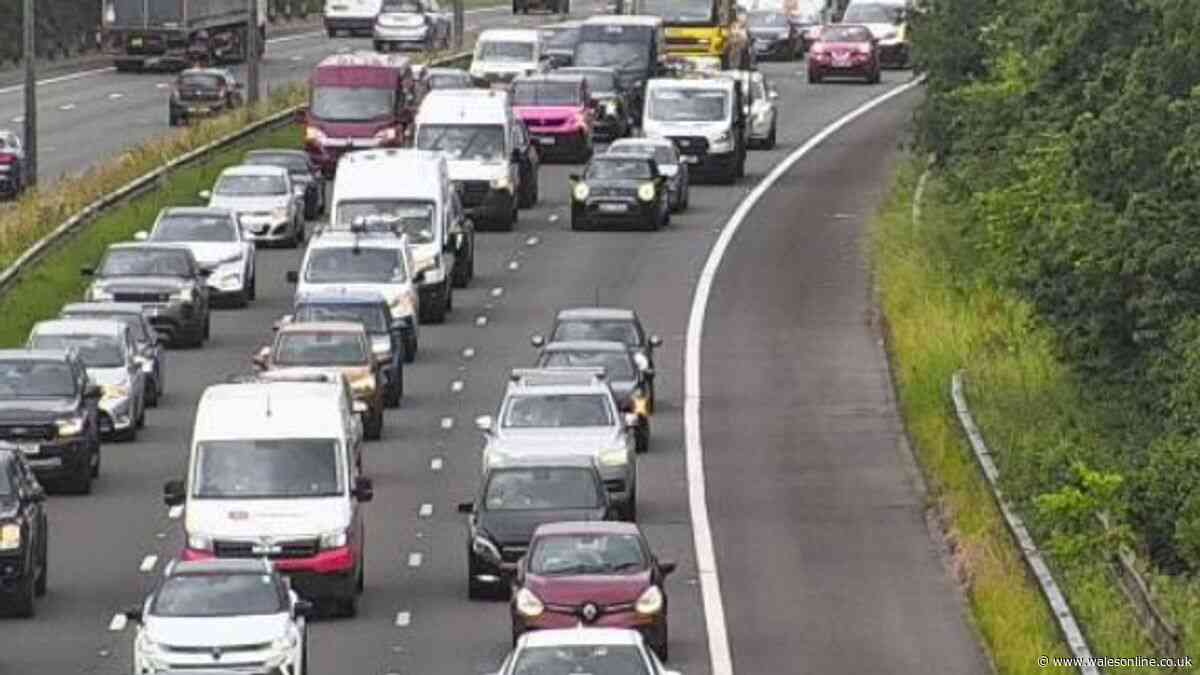Take That in Cardiff as huge queues of traffic build on M4 - live updates