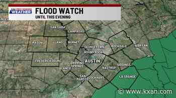 Rain chances remain today but the heat returns