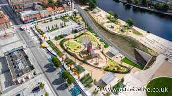 Final touches being made to £23m Stockton Waterfront Urban Park before its opening on Saturday