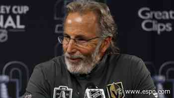 Tortorella not returning as Golden Knights' coach