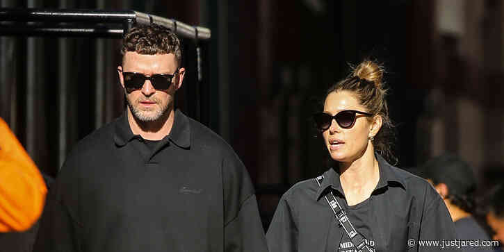 Justin Timberlake & Jessica Biel Hold Hands in New York City