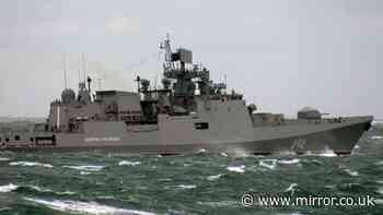 Russian warship fires close to UK yacht in English Channel 'near-miss' clash