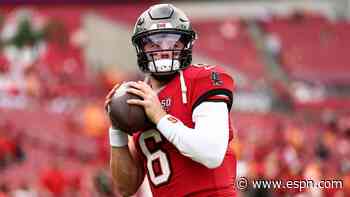 Bucs' Mayfield pushes back on durability concerns