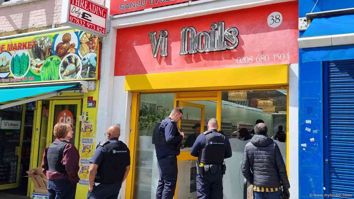 Croydon nail salon owner claims 'I don't know them' as Vietnamese 'illegal workers' detained