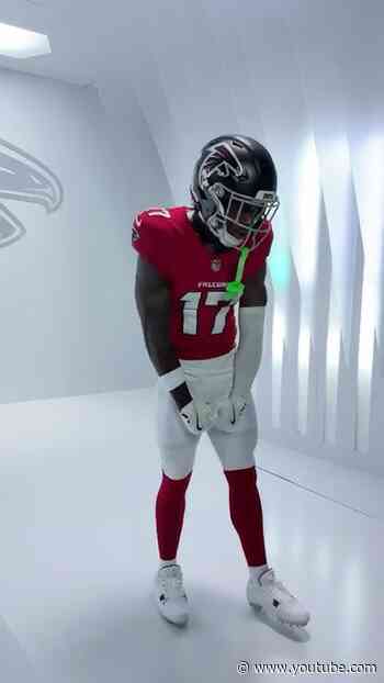 Zachariah Branch bringing the vibes at Media Day #football #atlantafalcons