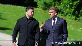 Macron and Zelensky caught discussing Trump in hot mic moment at G7 summit
