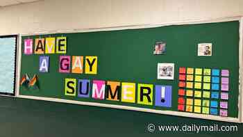Parents' fury over school bulletin board encouraging students to 'have a gay summer'