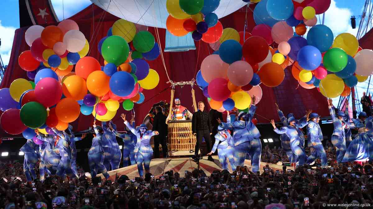 Bright circus set wows Principality Stadium crowd during Take That Cardiff gig