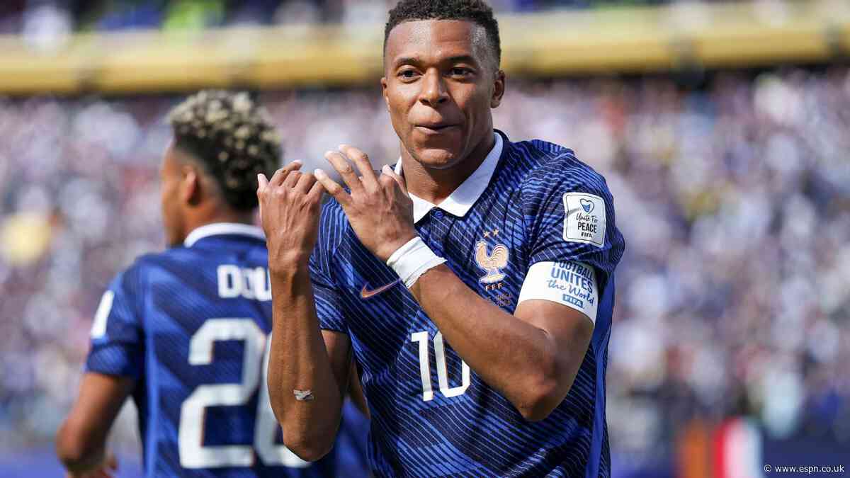 Mbappé scores stunner, breaks France record in win...