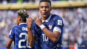 Mbappé scores stunner, breaks France record in win...