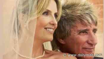 Sir Rod Stewart, 81, gushes over 'stunning' wife Penny Lancaster, 55, as he celebrates their 19th wedding anniversary with loved-up post