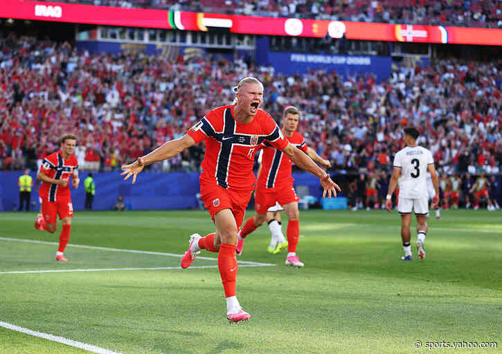 Haaland off the mark with his first World Cup goal