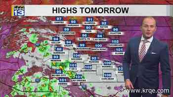 Triple-digit heat moves into New Mexico Wednesday