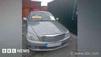Seized car used as warning against fly-tipping