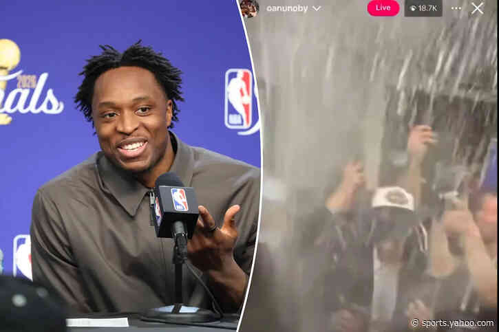 OG Anunoby explains viral Instagram Live panic after Knicks’ title celebration