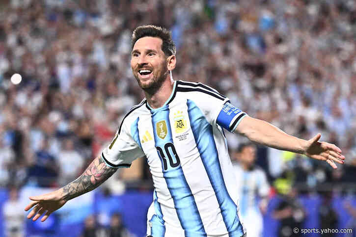 Lionel Messi's hat trick leads Argentina to a 3-0 win over Algeria in its World Cup opener