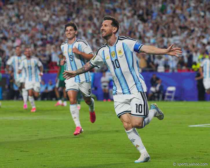 Messi dazzles to equal World Cup scoring record as Argentina breeze past Algeria
