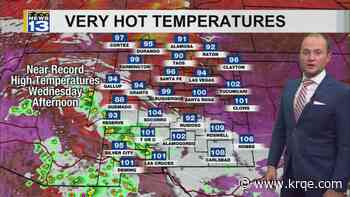Albuquerque could hit 100° for the first time this year Wednesday