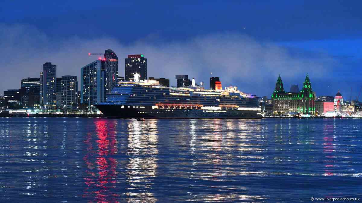 Cunard's Queen Anne timings as cruise ship returns to Liverpool today