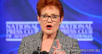 'It belongs to farmers': Hanson vows to protect ag land, water in fiery speech