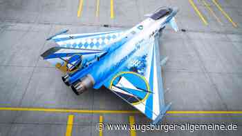 Am Montag wurde es laut über Neuburg: Piloten üben Display-Flug im Jubiläums-Eurofighter